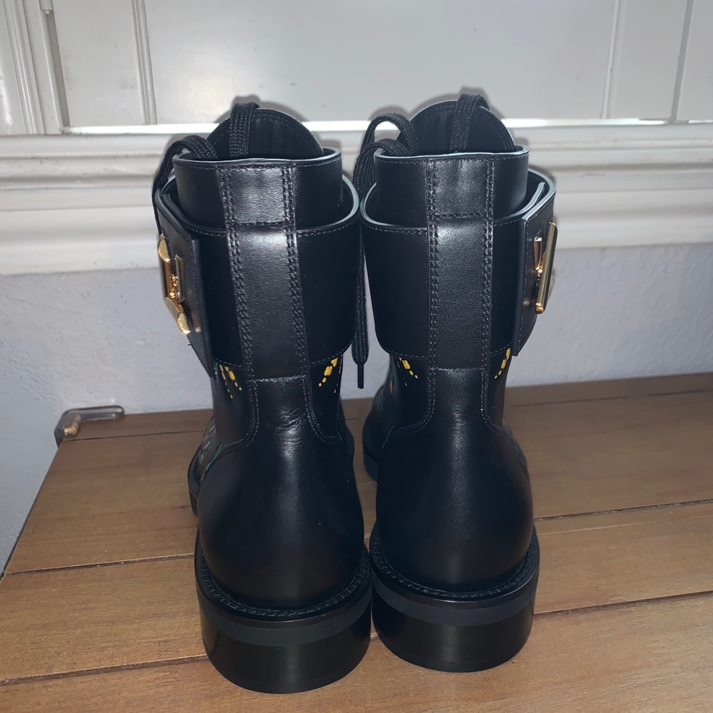 Louis Vuitton Black/Multi Wonderland Flat Ranger - Picture 4 of 5